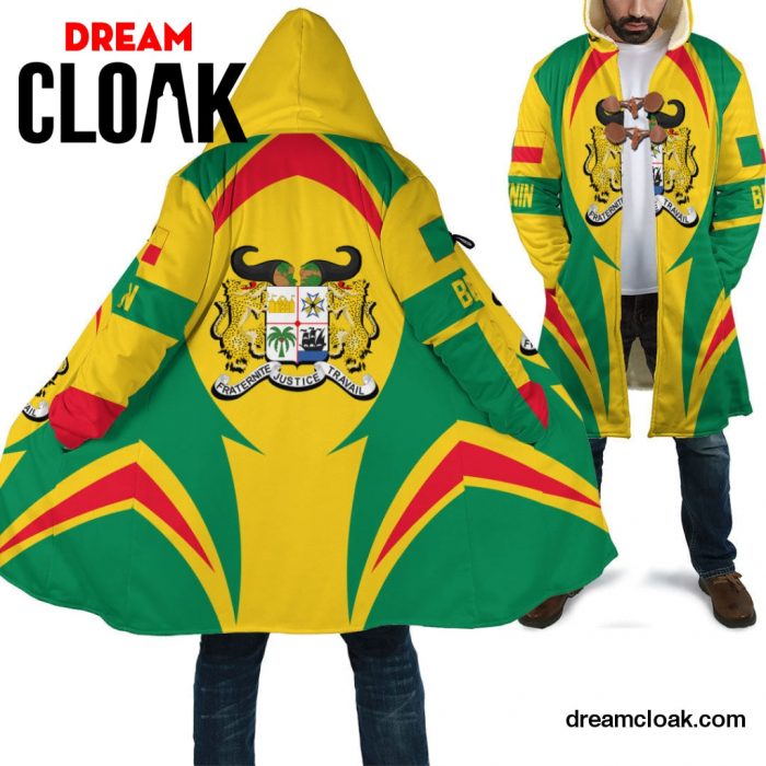 Wonder Print Clothing - Benin Action Flag Cloak RLT7 Unisex / S / Art Official Cloak Merch