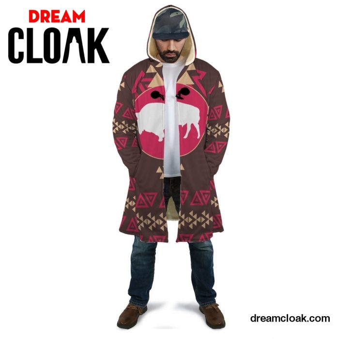 Brown Bison Native American AOP Cloak LT10 Unisex / S Official Cloak Merch