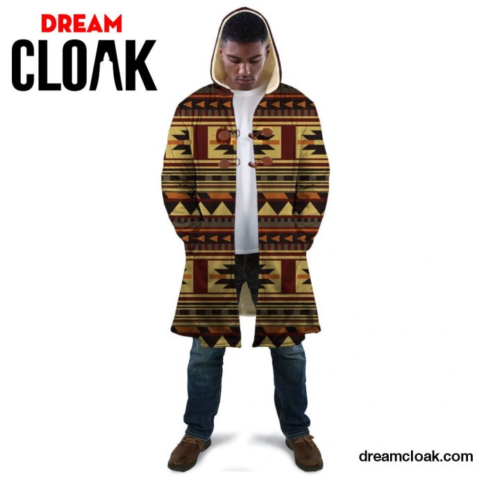 Brown Ethnic Pattern Native Cloak LT10 Unisex / S Official Cloak Merch