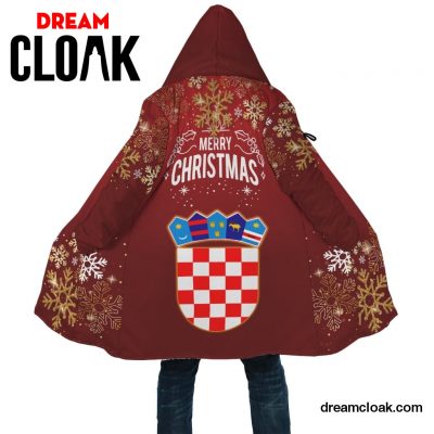 Croatia Christmas Cloak (Women's/Men's) Unisex / XS / Red Official Cloak Merch