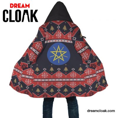 Ethiopia Christmas Cloak - Santa Claus Ho Ho Ho Unisex / XS / Red Official Cloak Merch