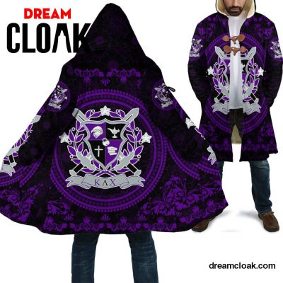 Wonder Print Shop Clothing - Kappa Lambda Chi Floral Pattern Cloak Unisex / S / Black Official Cloak Merch