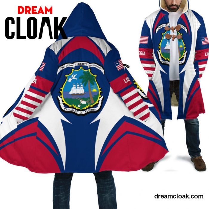 Wonder Print Clothing - Liberia Action Flag Cloak RLT7 Unisex / S / Art Official Cloak Merch