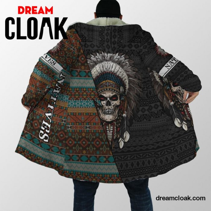 Native American Blood Loving Skulls Cloak For Men And Women Unisex / S Official Cloak Merch