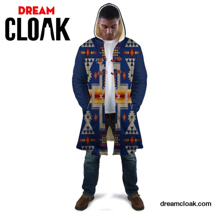 Navy Tribe Design Native American Cloak LT10 Unisex / S Official Cloak Merch