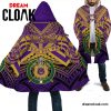 WonderPrint  Clothing - Omega Psi Phi Tattoo Style Cloak LT10 Unisex / S / Purple Official Cloak Merch