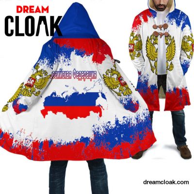 Russia Paint Style Cloak - RLT12 Hooded Coat / S Official Cloak Merch