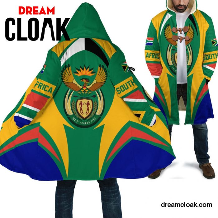 Wonder Print Clothing - South Africa Action Flag Cloak RLT7 Unisex / S / Art Official Cloak Merch