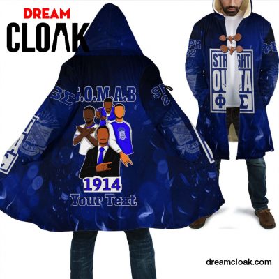 (Custom) Wonder Print Shop Clothing - Straight Outta Phi Beta Sigma Cloak Unisex / S / Blue Official Cloak Merch